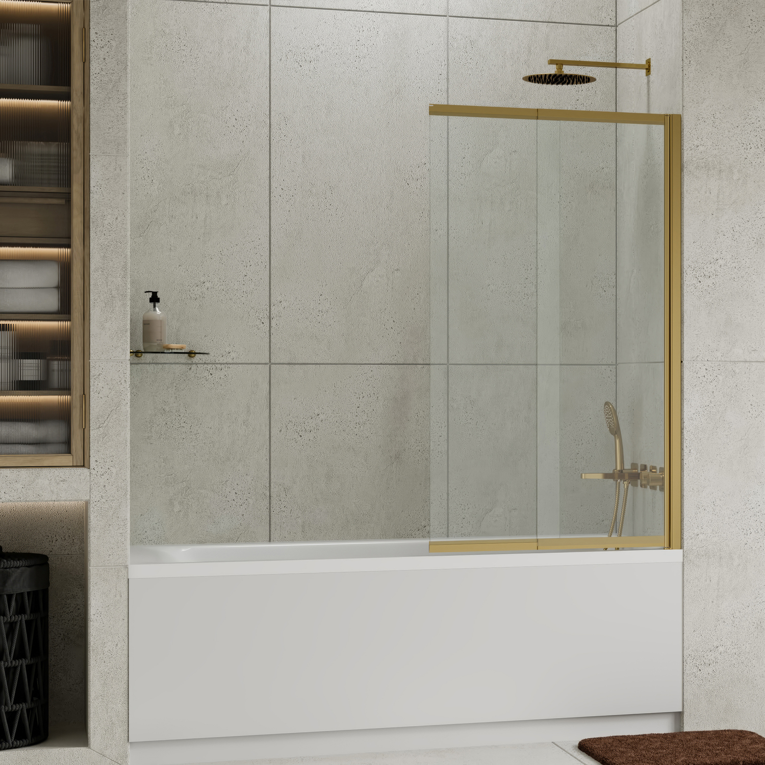 Уже в продаже! Стеклянные шторки на ванну: Коллекция Schunter 82S