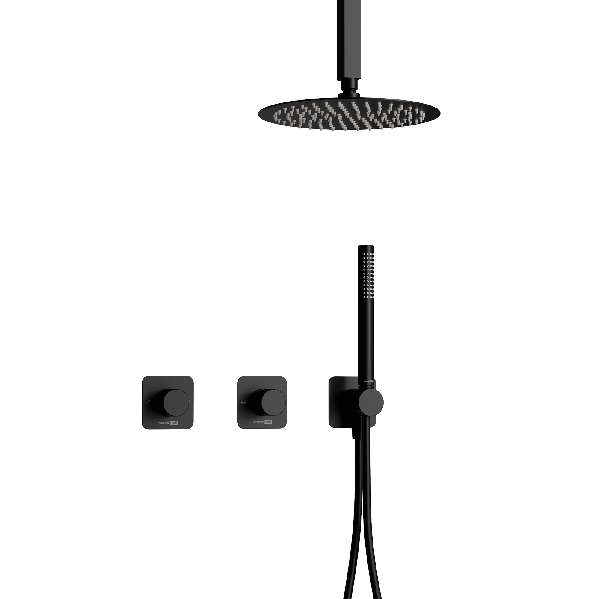 Встраиваемый комплект для душа с верхней насадкой и лейкой A5251.299.152.258.302.242.217