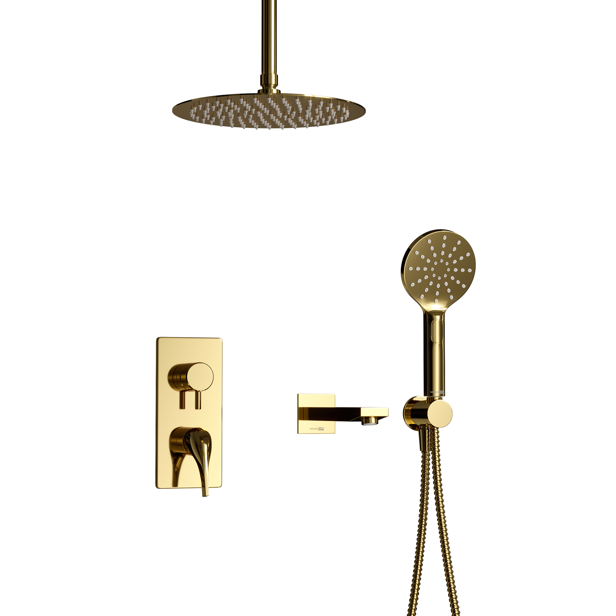 Встраиваемый комплект для душа с верхней насадкой и лейкой A7171.234.208.189.197.348.187