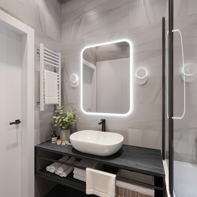 Раздельный санузел в едином стиле