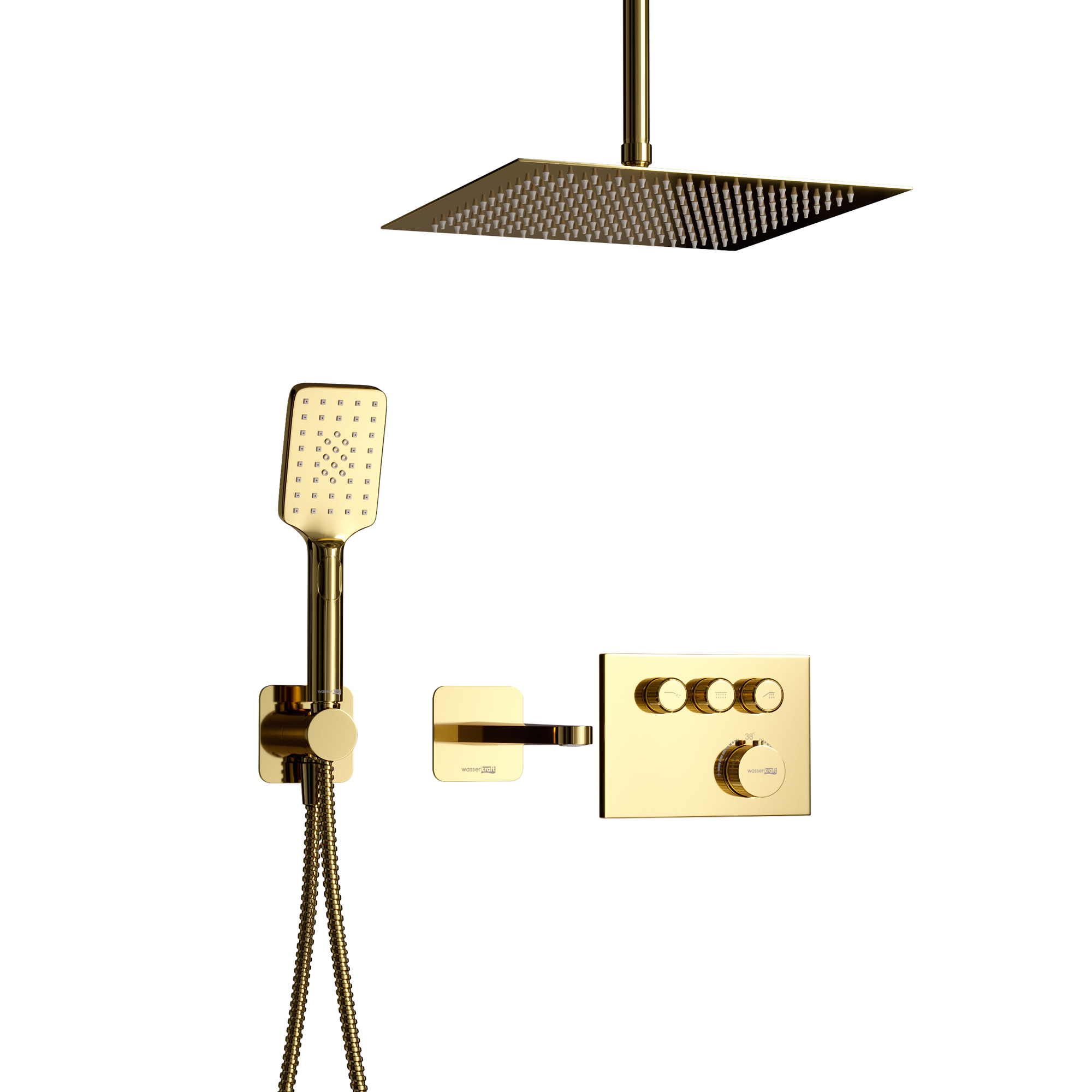 Встраиваемый комплект для душа с верхней насадкой и лейкой A7158.234.261.280.197.346.279