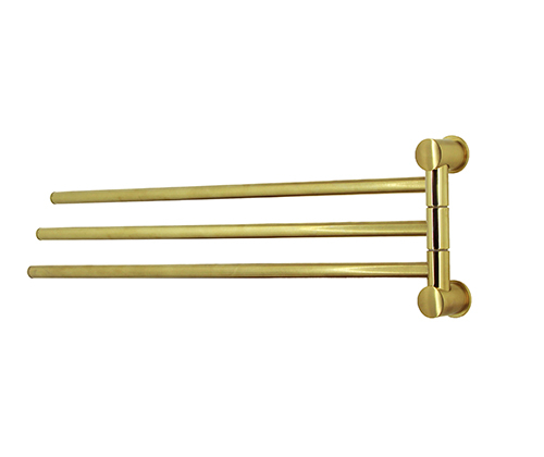 Держатель полотенец тройной K-1033BRUSHED GOLD