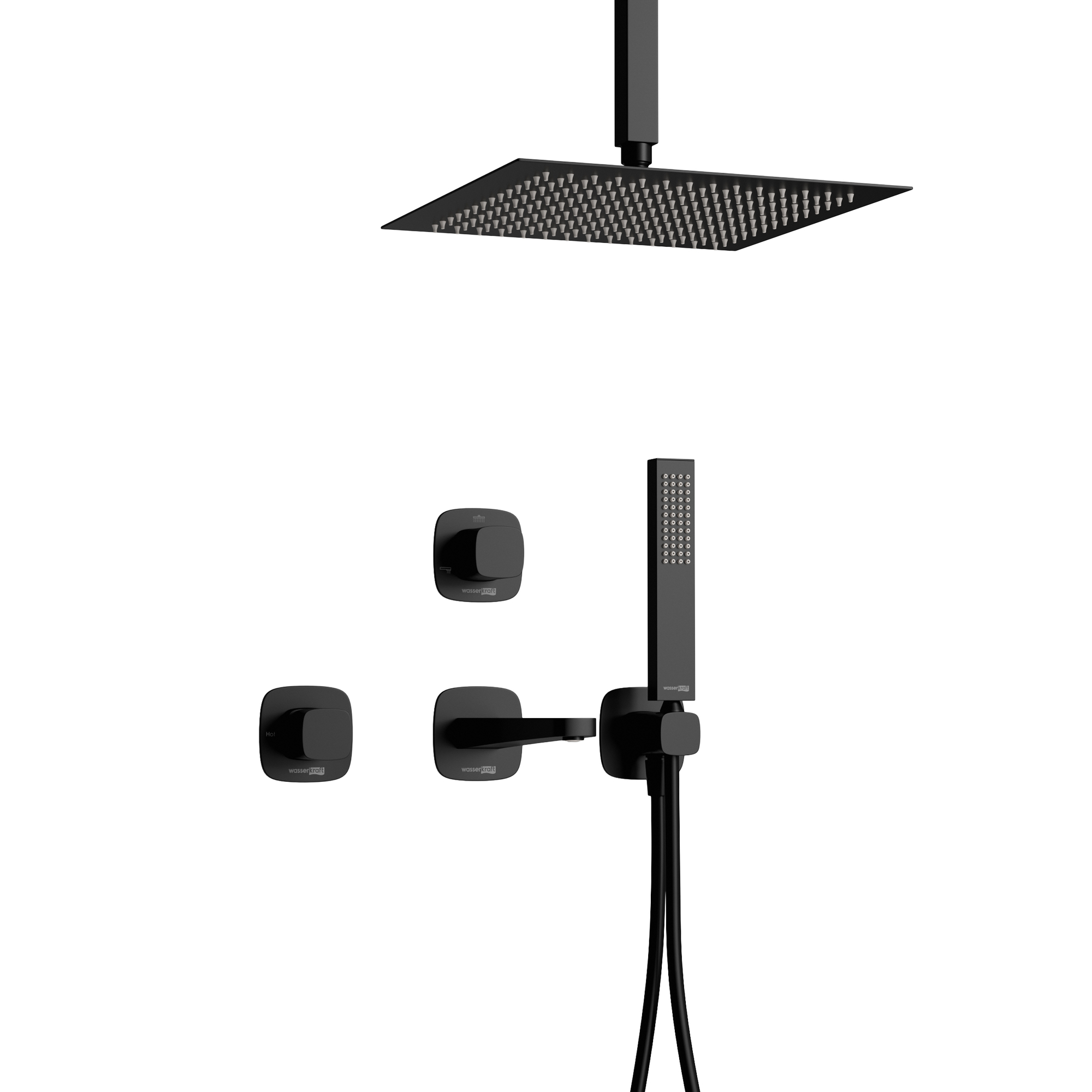 Встраиваемый комплект для ванны с верхней душевой насадкой и лейкойA9151.265.152.162.327.242.218.315