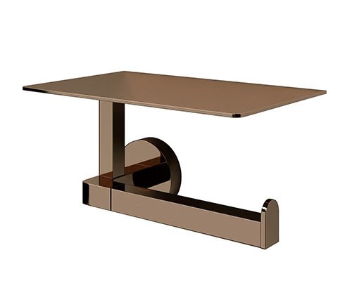 Asphe K-77725 Держатель туалетной бумаги с полочкой для телефона 16х75х10 см